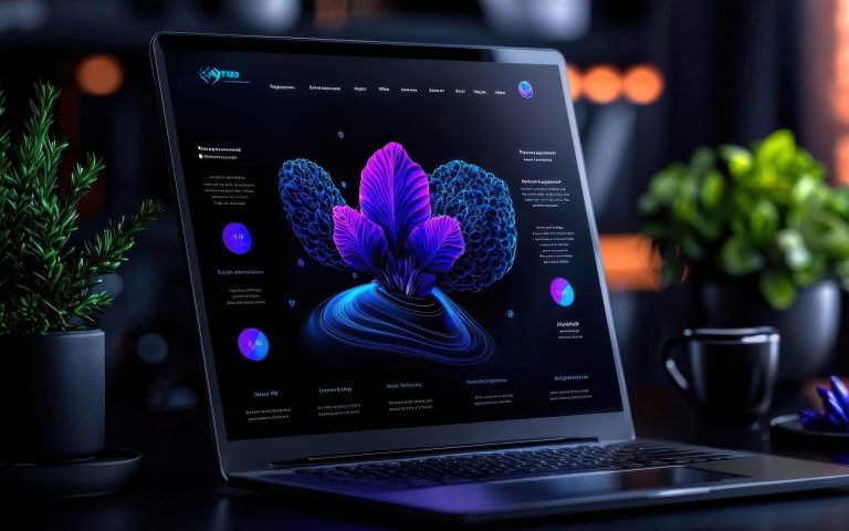 Entrepreneurial showcase presentation with modern graphic design and subtle gradients